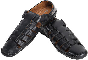 AR Gold Comfortable Mens Sandals SW3 (BLACK)