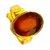 PRATEEK ENTERPRISES NATURAL GARNET (GOMED) GOLD PLATED ADJUSTABLE RING