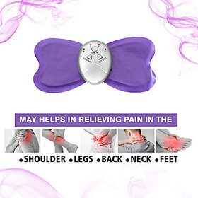 Gaze Me Big Butterfly Cordless Pulse Low Frequency Treatment Muscular Relaxation Massager with Flexible Sticking Pad