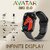 MTR Avatar Big 2.0-2.0 (4.5 cm) AMOLED Display (1000 Nits Brightness), Bluetooth Calling Smart Watch, 100+ Sports Modes, Health Rate, SpO2  Sleep Monitoring, Upto 7 Days Battery Life (Black)
