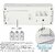 krenz Digital White Clock