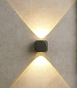 Lumogen 2 Watt IP65 Waterproof Outdoor Wall Lamp 2 Way LED Wall Light Round WL03