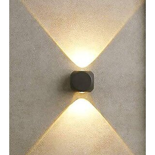 Lumogen 2 Watt IP65 Waterproof Outdoor Wall Lamp 2 Way LED Wall Light Round WL03