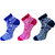 USOXO Soft Breathable Combed Cotton Ankle Socks For Men Pack Of 3 (Black, Navy blue, Red) Berry Ankle