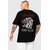 Leotude Men Black Printed Cotton Blend T-Shirt