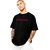 Leotude Men Black Printed Cotton Blend T-Shirt