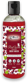 Globus Naturals Red Wine Refreshing Body Wash with Peach & Almond  Nourishing Body Cleanser for All Skin Types (100 ml)