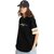 LEOTUDE Cottonblend Half Sleeve Oversized T-Shirts for Women
