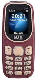 MTR Guru(Dual Sim, 1.77 Inch Display, 1100 mAh Battery, Maroon)