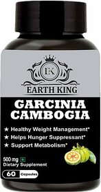 EARTH KING Garcinia Cambogia Capsule  Weight Loss  Fat Loss for Men  and  Women 500Mg (60 Capsules)