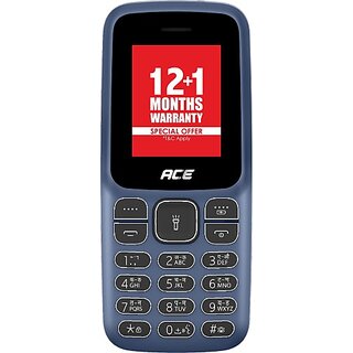 Itel Ace 2 (Dual Sim ,1.8 Inch Display, 1000 mAh Battery, Deep Blue)