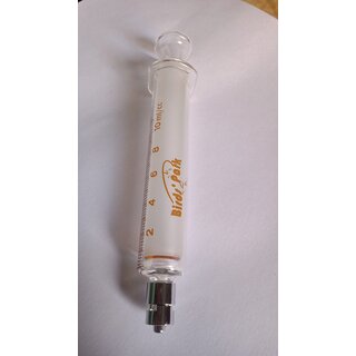 Veterinary Glass Syringe Metal Luer lock10 ml - Interchangable Borosilicate Glass Syringe (NOT Returnable) Birds' Park