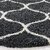 GALLERY HOME Silky Smooth Anti-Skid Shaggy Round Carpet with 2 inch Thickness (4 x 4 Round, Charcoal M1)