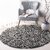 GALLERY HOME Silky Smooth Anti-Skid Shaggy Round Carpet with 2 inch Thickness (8x 8  Round, Charcoal M2)