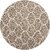 GALLERY HOME Silky Smooth Anti-Skid Shaggy Round Carpet with 2 inch Thickness (3 x 3  Round, Gold M4)