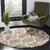 GALLERY HOME Silky Smooth Anti-Skid Shaggy Round Carpet with 2 inch Thickness (3 x 3  Round, Gold M4)