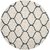 GALLERY HOME Silky Smooth Anti-Skid Shaggy Round Carpet with 2 inch Thickness (3 x 3  Round, Ivory Grey F3)