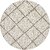 GALLERY HOME Silky Smooth Anti-Skid Shaggy Round Carpet with 2 inch Thickness (7 x 7 Round, Ivory K5)