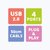 Zeb-90hb Zebronics High-speed Usb Hub