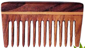 Rufiys Pure Neem Wooden Comb for Women  Men  Neem Wood Comb for Hair Growth  Wide Tooth Hair comb  Dandruff Comb