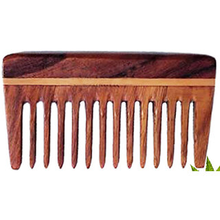 Rufiys Pure Neem Wooden Comb for Women  Men  Neem Wood Comb for Hair Growth  Wide Tooth Hair comb  Dandruff Comb