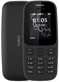 (Refurbished) Nokia 105 DS (Dual Sim, 1.7 inches Display)- Superb Condition, Like New