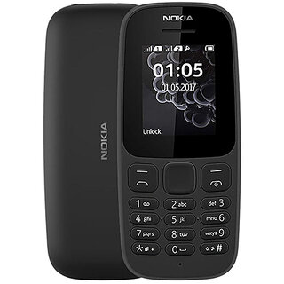 (Refurbished) Nokia 105 DS (Dual Sim, 1.7 inches Display)- Superb Condition, Like New