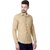 Modernity Men Cream Solid Regular Fit Shirt
