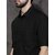 Modernity Men Black Solid Regular Fit Shirt