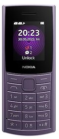 Nokia 110 4G with 4G (Dual Sim 1450 mAh Battery, 1.8 Inch Display, Purple)