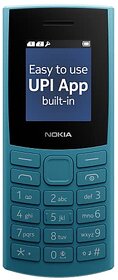 Nokia 106 with 4G Built-in UPI Payments (Single Sim 1450 mAh Battery, 1.77 Inch Display, Blue)