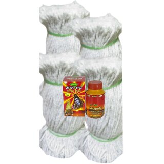 Darshini Pack of 2000 Pieces Long Cotton Wicks,With Free Gifti for Pooja.With Free Gifti for Pooja Ashtagandha yellow Ca