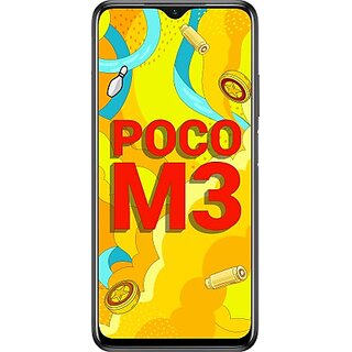 (Refurbished) POCO M3 (6 GB RAM, 128 GB Storage, Black) - Superb Condition, Like New