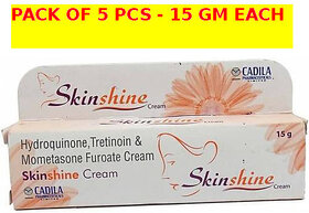 skin shine fairness cream (pack of 5 pcs.) 15 gm each