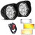 Eshopglee Super Bright 9 Led Light Bar Yellow  White and Warm White Fog Lamp Combo 2 Lights With 1 On-Off Switch