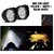 Eshopglee Super Bright 9 Led Light Bar Yellow  White and Warm White Fog Lamp Combo 2 Lights With 1 On-Off Switch