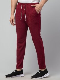 HEATHEX Men's Solid Stretchable Track Pants with Insert Pocket