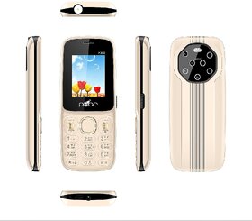PEAR P300 (Dual Sim, 1.8 Inch Display, 3000 mAh Battery, Gold)