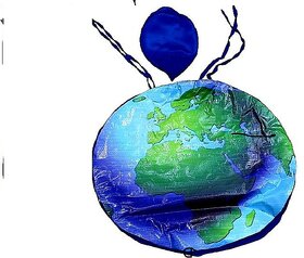 Earth Costume With Cap For Earth Day Fancy Dress Costume For 3-10 yrs KidsEvents,Enviroment Theme and Performance