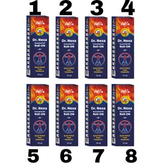 Dr Nexa Pain Relief Roll On 10ml (Pack OF 8)
