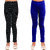 Kids Cave Girl's Super Combed Cotton Elastane Stretch Slim Fit Three Quarter Printed Leggings Combo Pack (4 to 6 Years)