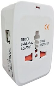 Universal Travel Adapter Worldwide Travel Adapter with Built in Dual USB Charger Ports (Universal Travel Adapter) (2 USB