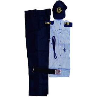 Security Person Home Guard Uniform With Cap And Whistle Complete Dress for waist size 36size