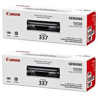 Canon 337 Toner Cartridge Black Pack Of 2