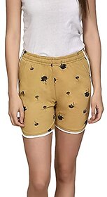 U-Light Women Printed Shorts | Lounge Shorts | Night Wear Shorts For Daily Use