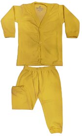 U-Light Thermal Night Suit - Full Sleeves Printed Collared Neck Winter Wear For Girls Boys