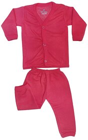 U-Light Thermal Night Suit - Full Sleeves Printed Collared Neck Winter Wear For Girls Boys