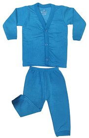 U-Light Thermal Night Suit - Full Sleeves Printed Collared Neck Winter Wear For Girls Boys