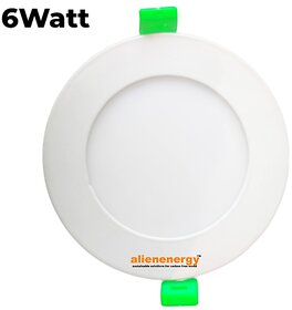 Alienenergy Round Slim Panel AE PLE06 6Watt Recessed Ceiling Light Ceiling Lamp (White)
