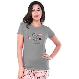 U-Light Apparels Women Regular Fit T-Shirt For Summer